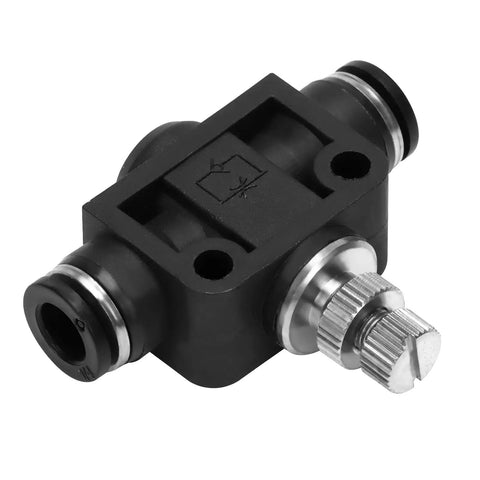 1/4 Inch Straight Plug Quick Connect Air Flow Control Valve For Rock Solid Pneumatic Speed Regulation And No Sweat Diy Shop Builds Or Machine Upgrades