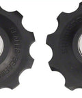 XT 10 Speed Rear Derailleur Pulley Set Version 2 For Smooth Shifts Heavy Duty Yet Lightweight Advanced Bearings Cut Friction Faster Gear Changes Built To Take On Rugged Trails And Daily MTB Sessions, black aluminum pulley wheels with sealed bearings