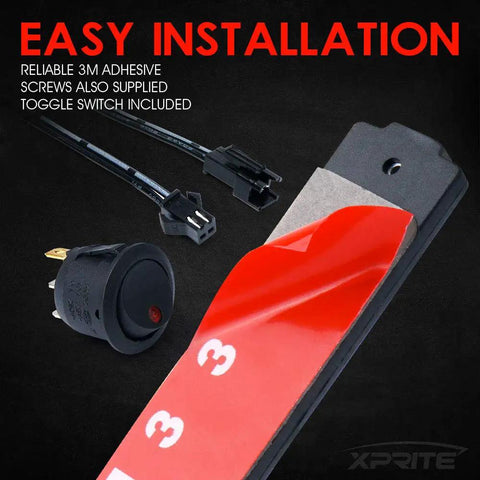 White Truck Bed Light Kit With 24 LEDs, 8 Pod Cargo Rock Lighting Kit, Waterproof IP67, On Off Switch installation parts