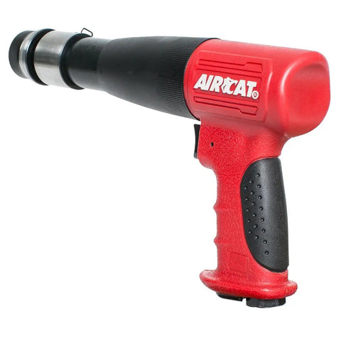 Pneumatic Long Stroke Air Hammer 0.401 Inch Shank Composite Body 2100 BPM Vibration Damped Technology Heavy Duty Quick Change Chisel Retainer Ergonomic Grip