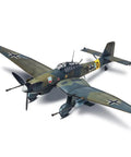 Stuka Ju 87G One Tank Buster Model Kit For WWII Aircraft Nerds And Hobbyists With 54 Pieces Pilot And Co Pilot Figures Underwing 37mm Cannons