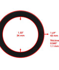 Premium Replacement Primary Clutch Needle Bearing Kit For Polaris Sportsman X2 550 2010 Smashes The Trail Hard Without Any Breakdown Stress Easy Install No Mods Required So You Keep Riding With Full Confidence All Day Long. black clutch bearing ring, 34 mm ID, 43 mm OD, 1.1 mm thick