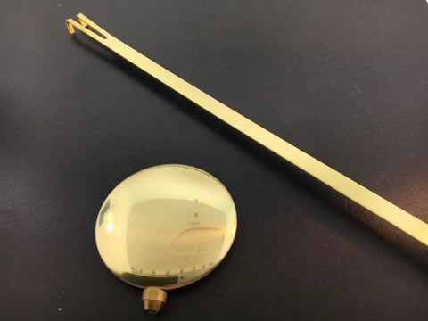 Adjustable Clock Pendulum Bob 2 3/4 Inch Diameter 15 Inch Length Replacement Part For Clock Movements DIY Clock Assembly Kit