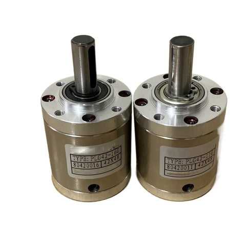 Kickass 42mm Planetary Reducer Gearbox With Low Noise Dc Worm Motor Upgrade High Transmission Efficiency Smooth Ride For Diy Projects Rc Cars And Hobby Mods - front view showing gearbox motors with mount hole center.