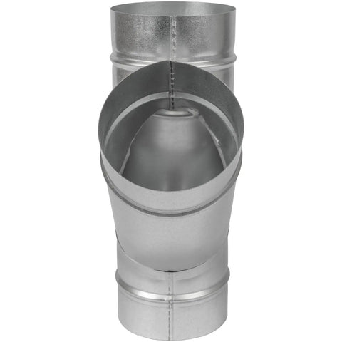 Four Inch W-Shape Ducting Splitter 45 Degree Galvanized Steel 4-Way Dust Collection Fitting for Exhaust Fans Ducting Adapter