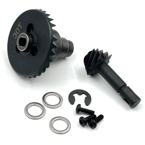 Bevel Gear Set 30T 8T For One Tenth RC Crawlers, The Differential Gear Kit To Tune Your Rig With Axial AR44 AR45 And Capra Currie F9 Axles