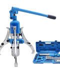 Heavy Duty Hydraulic Bearing Puller Featuring Swappable Two Or Three Jaw Configurations for removing stubborn wheel hubs and brake rotors.