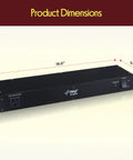 1U Rack Mount Power Conditioner Surge Protector With Seven Outlets Keeps Your Studio Rig Safe No Sweat Plug And Play Spike Guard dimensions 19.0 x 3.9 x 1.8 inches.