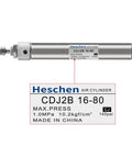 Slim Stainless Steel Air Pneumatic Cylinder CDJ2B 16 80 With M5 Port 16mm Bore 80mm Stroke Double Acting Single Rod Actuator