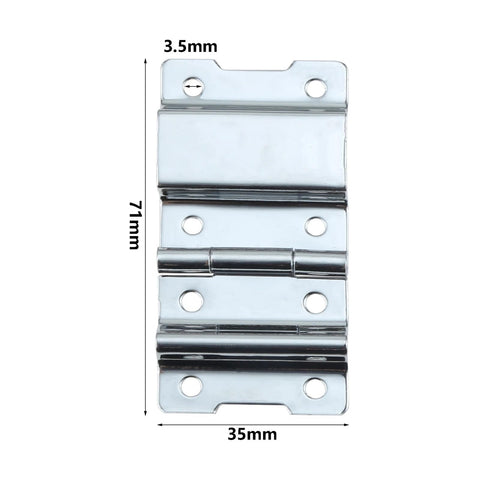 Rotating Concealed Hinges Set for Doors and Cabinets, 4 Pack Heavy Duty 8 Hole Metal Strut Back Buckles, Easy Install, Durable