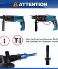 Heavy Duty Diamond Core Drill Bit Set That Runs Cool And Cuts Clean Through Porcelain Tile Ceramic Marble Granite Brick And Concrete Without Any Drama Or Waiting Around with instructions for hammer drill use.