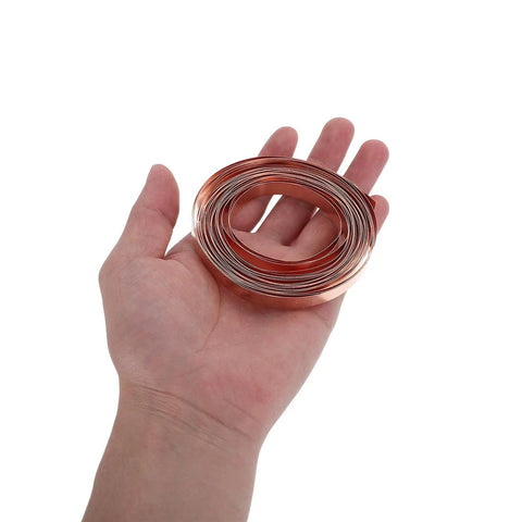 Straight Up Pure Copper Welding Strips For Ev Battery Packs And Power Modules Smooth Thin Copper Metal Roll in hand.