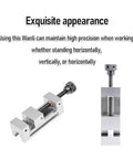 High Precision Right Angle Vise With Rock Solid Grip Quenched Steel Manual Flat Nose Pliers for horizontal or vertical use.