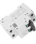 DC Two Pole Circuit Breaker 2P 250V 63A Din Rail Mounted Miniature Breaker with fast trip, side view