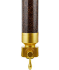 Rugged Gold Coffee Bean Dispenser Jar With Airtight Lid For Kitchen Counter Setup, glass and gold finish with coffee beans visible.