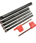 5-Piece Lathe Indexable Internal Boring Bar Set And Lathe Turning Tools Holder Kit With S06K S07K S08K S10K S12M SCLCR06