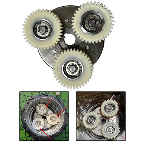36T Nylon Gear For Bafang G062 Hub Motor 750W 1000W Electric Bike Clutch Gear Plastic Rear Hub Replacement For 48V Fat Tire Ebike