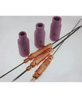 Tig Torch Accessory Kit For Airco And LINDE Style Torch 20 Including collet bodies and nozzles with tungsten rods