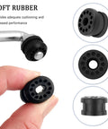 Beefed Up Replacement Shift Linkage Bushing Kit For Dodge Ram Trucks 2002 2005 1500 2500 3500 With E Type Clips And Protection Ring Bushings OEM 68078974AA For Easy Install And Smooth Shifts rubber bushing close-up