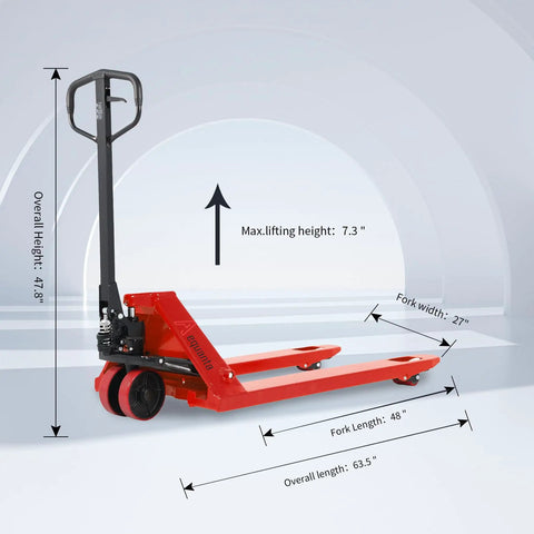 Heavy Duty Manual Pallet Jack Truck Designed To Lift 6600 Pounds With Ease And Deliver Butter Smooth Hydraulic Operation For Every Warehouse Chore Or Commercial Receiving Task Without Breaking A Sweat