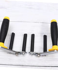 One Pair Gypsum Board Lifter And Plasterboard Carrier With Wide Grip Take The Weight Off Lifting Drywall Ceramic Tile Or Glass Panels No Sweat Home Renovation Moves, featuring padded grips and adjustable clamps.