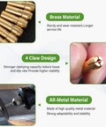 15 Piece Drill Chuck Collet Kit for Rotary Tools 0.8 To 3.2mm Shank details, brass material, 4 claw design, all-metal