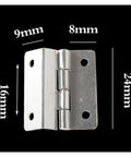 Rotating Concealed Hinges For Cabinets And Furniture Three Page Metal Folded Hinge with dimensions 9mm x 16mm x 24mm
