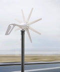 600W Wind Turbine Generator Kit 12V With 8 Blade Design Durable Nylon Blades Charge Controller Included Wind Power Generator