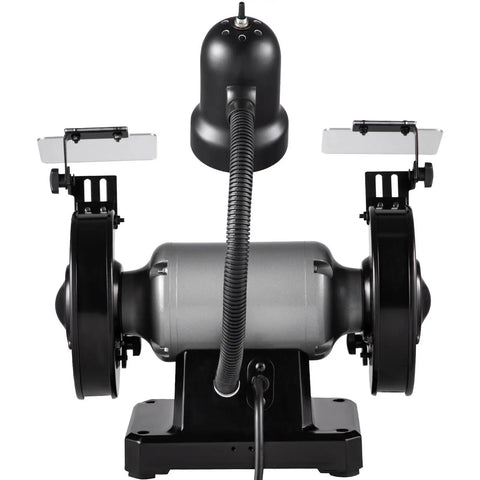 Heavy Duty Bench Top Grinder With Smooth Variable Speed Control And 6 Inch Dual Wheels, featuring dual wheels and a copper motor.