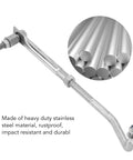 Adjustable Stainless Steel Outboard Steering Link Rod Kit Universal Boat Engine Tie Rod Drag Link for Marine Motors 265mm To 315mm Easy Install Beefy Fit, stainless steel rod