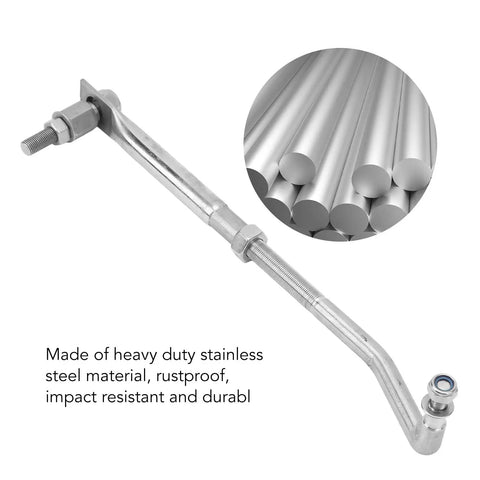 Adjustable Stainless Steel Outboard Steering Link Rod Kit Universal Boat Engine Tie Rod Drag Link for Marine Motors 265mm To 315mm Easy Install Beefy Fit, stainless steel rod