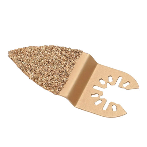 Pro Grade 4 Piece Oscillating Saw Blades Set With Carbide Segment For Grout Ceramic Tile And Masonry Grinding For Multi Tool Smoothing