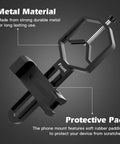 Close-up of Universal Telescope Phone Adapter Mount in durable metal with protective pad for 24mm to 52mm eyepieces.