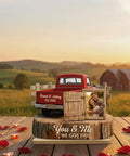 Personalized Couple Pickup Truck Wood Plaque with You And Me We Got This Custom Photo, rustic decor for Valentine and anniversary.
