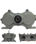 Aluminum Die Cast Gearbox Reducer For Ice Cream Machines Repair Parts No Fuss Install Heavy Duty Power Transfer Box Durable Housing For Long Lasting Daily Use For Smooth Operation And Easy Maintenance, gray aluminum housing