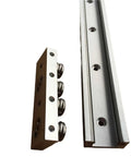 Built In Heavy Duty Double Axis Linear Motion Guide With SGR10N And SGB10 Two Color Roller Bearing Slide Rail For Precision Motion In DIY CNC Projects And Robotics One Piece, metal rails and roller block