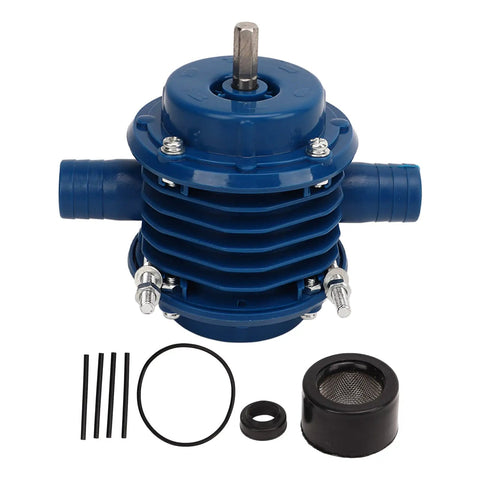 Mini Self Priming Hand Drill Water Transfer Pump Constructed From Tough As Nails Engineering Plastic for tank draining components.