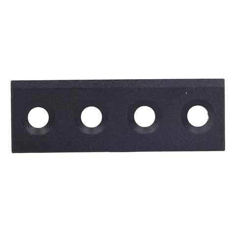 Heavy Duty Carbon Steel Barn Door Track Connector Plate For Sliding Doors, Solid Support With Easy Install Kit Includes Screws Nuts And Gaskets