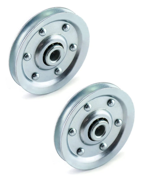 Extra Heavy Duty Garage Door Pulley, 3 Inch, 200 Lb Capacity, 2 Pack, Industrial Grade, Smooth Operation For High Load Doors