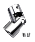 15mm To 15mm Universal Joint Coupling 304 Stainless Steel Rotatable U Joint Shaft for RC Car Robot, Visible With Set Screws