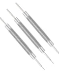Three Pro Grade Watch Strap Spring Bar Tools Set, Three Piece Double Tip Pins, High Precision Alloy Steel, 3 Inch Length