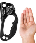 Go-To Climbing Hand Ascender For 8-13mm Rope shown with hand for size reference