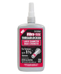 Permanent Large Diameter High Strength Anaerobic Threadlocker For Heavy Duty Fasteners, 250 Ml Bottle, Red, Locks Tight, Resists Shock And Vibration