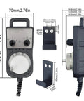 Check Out This Awesome 4 Axis Electronic Handwheel Encoder And Manual Pulse Generator For Precise CNC Machine Control That Lets You Dial It In Smoothly While Juggling Six Axis Operations With Ease On The Shop Floor. 70mm plastic CNC handwheel with cable