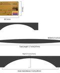 Dimensions of Matte Black Cabinet Pulls 5 Inch Center To Center 128MM 10 Pack Durable Kitchen Cupboard Handles