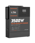 All In One 3500W Pure Sine Wave Inverter Charger With 48V Dc To 120V Ac Output, Plug And Play 80A Mppt Solar Controller front view.
