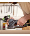 Rotex RO 125 FEQ-Plus Random Orbital Sander With Gear Driven Aggressive Mode And Jetstream Dust Extraction in use