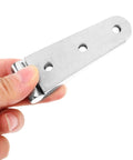 Close-up of hands holding Beefy Heavy Duty 316 Stainless Steel Door Hinge For RV And Motorhome Replacement 28x152mm.
