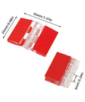 12 Pieces Self Adhesive Clear Acrylic Hinges Set For Glass Cabinets Displays And Craft Projects, 1.37 By 0.98 Inches