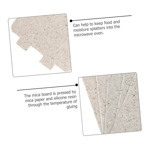 7 Piece Microwave Waveguide Mica Sheet Insulation Kit for Microwave Repair, showing sheets with moisture prevention feature